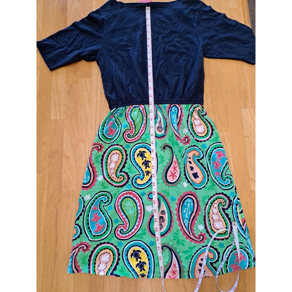 Simply Southern Nautical Paisley Dress 100% Cotton Size XS - Picture 8 of 8